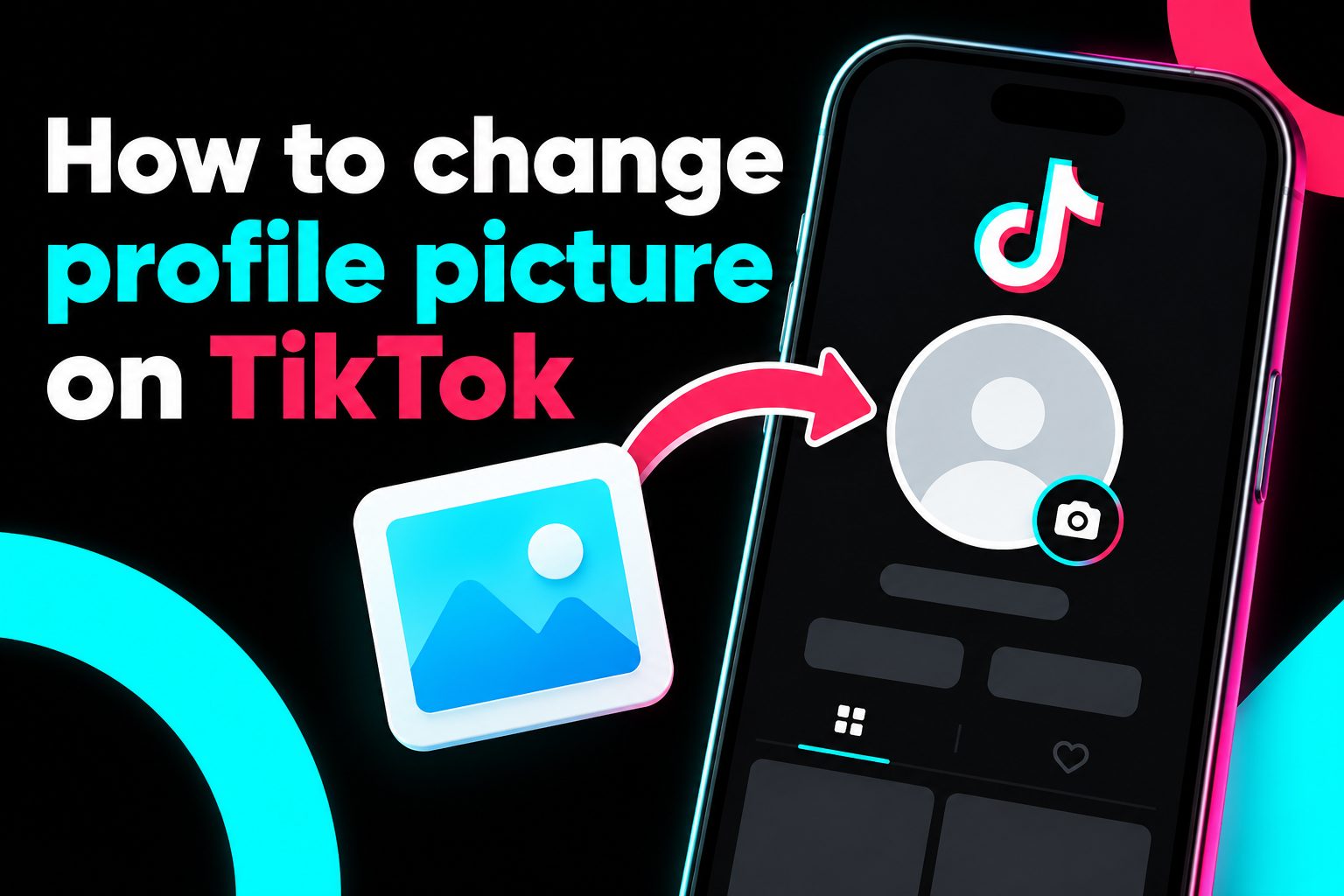 how-to-change-profile-picture-on-tiktok-e2959 TikTok profile editing screen showing the Change photo option